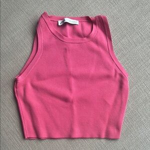 Zara Women's Pink Knit Top